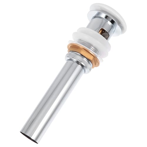 GALPADA Pop Up Abflussstopfen Waschbecken Kupfer Langlebig Rostfrei mit Schlitz Sieb für Überlauf Geeignet Moderner Runder Ablaufverschluss Badezimmer Zubehör von GALPADA