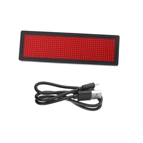 GALPADA Programmierbares Rotes LED namensschild mit USB Wiederaufladbar Stunden Laufzeit Speicherplätze Einstellbare Laufschrifteffekte für Bars Restaurants Messen und Partys GALPADA Programmierbares Rotes LED namensschild mit USB Wiederaufladbar Stunden Laufzeit Speicherplätze Einstellbare Laufschrifteffekte für Bars Restaurants Messen und Partys von GALPADA