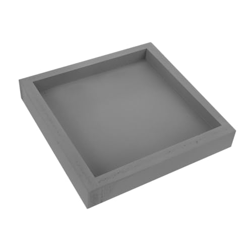 GALPADA Quadratischer Blumentopf Untersetzer mit Rutschfestem Design für Innenpflanzen Wasserauffangschale Leicht zu Reinigen Innendurchmesser von GALPADA