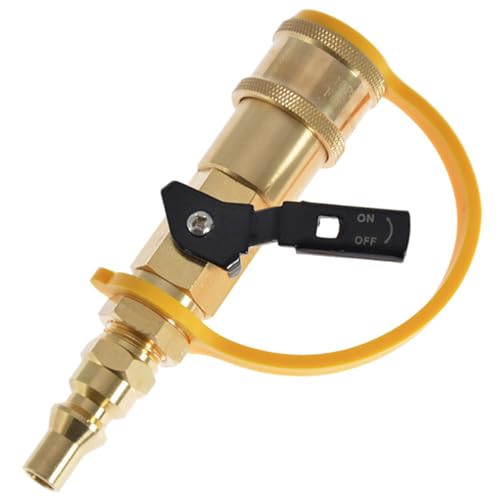 GALPADA Quick Connect Gas Adapter Teilig Rv Absperrventil Messing Abs Robust für Grill Camping Outdoor Schlauchanschluss GALPADA Quick Connect Gas Adapter Teilig Rv Absperrventil Messing Abs Robust für Grill Camping Outdoor Schlauchanschluss von GALPADA
