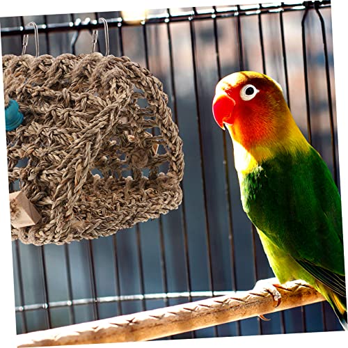 GALPADA Rattan Vogelhängematte für Papageien Kleines Schlafnest Vogelhaus Hängendes Nest für Wellensittich Graupapagei Nymphensittich Geeignet GALPADA Rattan Vogelhängematte für Papageien Kleines Schlafnest Vogelhaus Hängendes Nest für Wellensittich Graupapagei Nymphensittich Geeignet von GALPADA