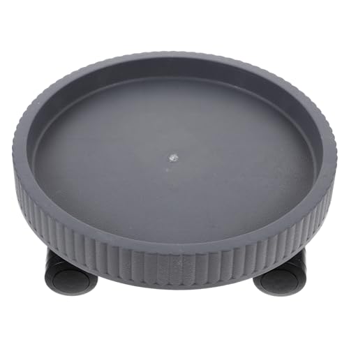 GALPADA Robuster Grauer Pflanzenroller mit Lenkrollen Dicker Runder Pflanzuntersatz zum Einfachen Verschieben und Schutz von Blumentöpfen im Garten und Innenbereich GALPADA Robuster Grauer Pflanzenroller mit Lenkrollen Dicker Runder Pflanzuntersatz zum Einfachen Verschieben und Schutz von Blumentöpfen im Garten und Innenbereich von GALPADA