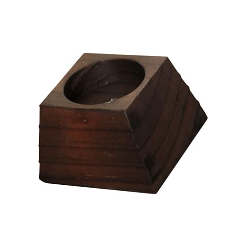 GALPADA Romantischer Schwarzer Holz Kerzenhalter Vintage Teelichtständer mit Natürlicher Maserung Stabiles Design für Wohnzimmerdekoration Langlebiger Holz Kerzenständer als GALPADA Romantischer Schwarzer Holz Kerzenhalter Vintage Teelichtständer mit Natürlicher Maserung Stabiles Design für Wohnzimmerdekoration Langlebiger Holz Kerzenständer als von GALPADA