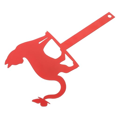 GALPADA Rostrote Katzen Gartendeko aus Eisen Kreatives Mailbox Schild für Garten Terrasse und Grünfläche Wetterfeste Briefkasten Dekoration Lebendige Mailbox Flag Replacement von GALPADA