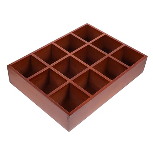 GALPADA Rustikales Holz Wandregal mit Fächern Schwebendes Wanddisplay aus Langlebigem Multifunktionales Aufbewahrungs und Präsentationsregal für Figuren und Dekoration von GALPADA