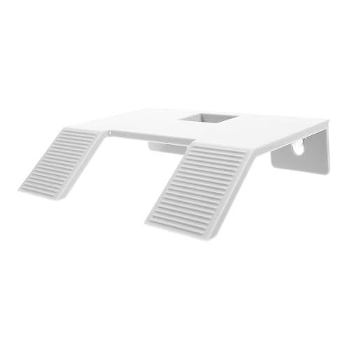 GALPADA Schildkröten Sonnenplatz Basking Plattform mit Saugnapf Schwimmende Reptilien Ruheinsel für Aquarium und Teich Stabil und Leicht Weiß Klein Zubehör für Schildkröten von GALPADA