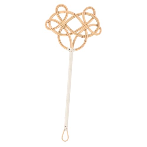 GALPADA Schläger Zur Staubentfernung Baumwolle Langgriff Duster Teppich-Werkzeug Staubreiniger Staubwedel Rattan Teppiche Handhaben Reinigung Teppichschläger Paddel Khaki Plastik von GALPADA