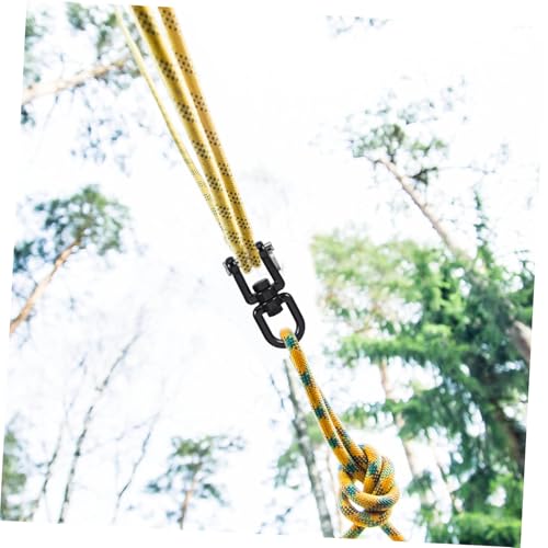 GALPADA Schwerer Doppel Auge Drehwirbel Haken für Schaukel Hängesessel und Hängematten Kompakte Symmetrische Bauweise Reibungslose Rotation für Yoga und Kinderschaukeln Langlebiges Modell von GALPADA