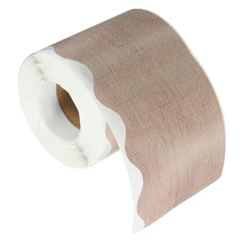 GALPADA Selbstklebender Gewebter Rahmen aufkleber für Klassenzimmerdekoration Bulletin Board Border Sticker Vielseitig Einsetzbar für Tafel Schreibtisch Wände Anpassbar und Einfach zu von GALPADA