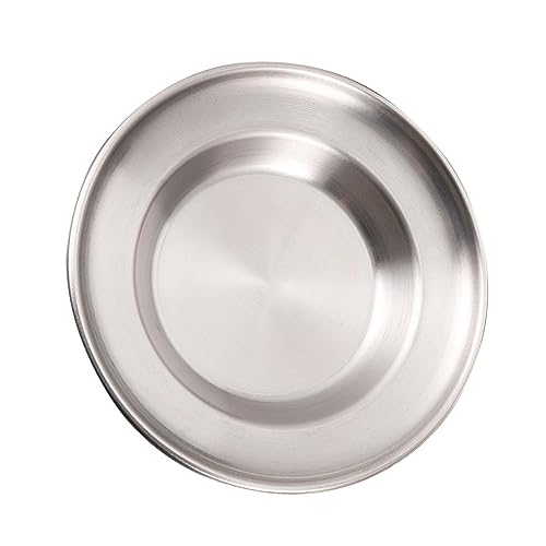 GALPADA Servierplatte Runde Flache Schale Vielseitiges Snack und Steak Tablett Spülmaschinenfest Praktische Dinner und Dessertplatte für Haushalt und Partygebrauch von GALPADA