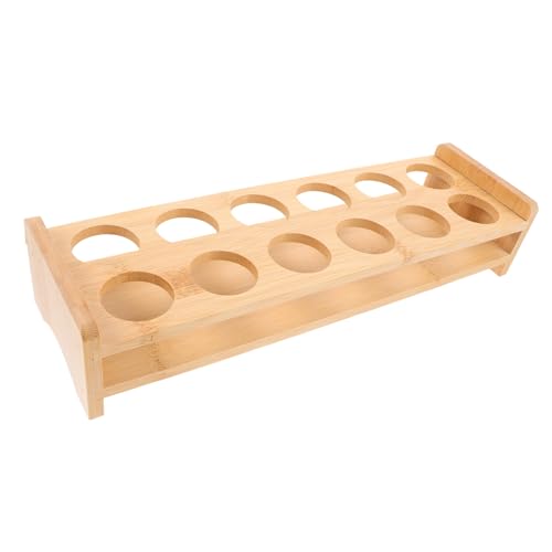 GALPADA Shot Glass Tray Fach aus Holz Gerader Schnapsgläserhalter für Bar Praktischer Shotglas Organizer Kompakter Weinglashalter für Party und Theke von GALPADA