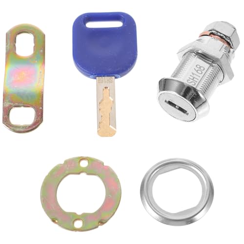 GALPADA Sicherheits schloss Rund mit Schlüssel Robust und Rostfrei für Schränke Werkzeugkasten Vielseitig Einsetzbar Einfache Montage Kindersicher Schutz von GALPADA