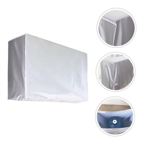 GALPADA Silberne Abdeckung für Klimageräte Wasserfeste Polyester-Schutzhülle mit UV-Schutz Windfeste Outdoor-Abdeckung für Split-Klimaanlagen Faltbar und Elastisch Fixierbar GALPADA Silberne Abdeckung für Klimageräte Wasserfeste Polyester-Schutzhülle mit UV-Schutz Windfeste Outdoor-Abdeckung für Split-Klimaanlagen Faltbar und Elastisch Fixierbar von GALPADA