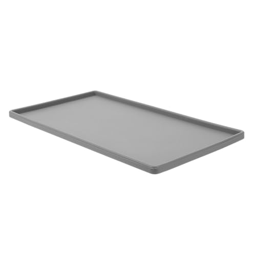 GALPADA Silikon Abtropfmatte für Küche Rutschfeste Flexible Geschirrmatte Graue Tischunterlage Hitzebeständig Leicht zu Reinigen und Platzsparend Aufrollbar von GALPADA