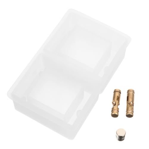 GALPADA Silikonform Rechteckige Schmuckbox DIY mit Magneten und Messing scharnieren Wiederverwendbar und Waschbar Epoxidharz Aufbewahrungsbox für Ringe und Kleine Accessoires Individuell von GALPADA
