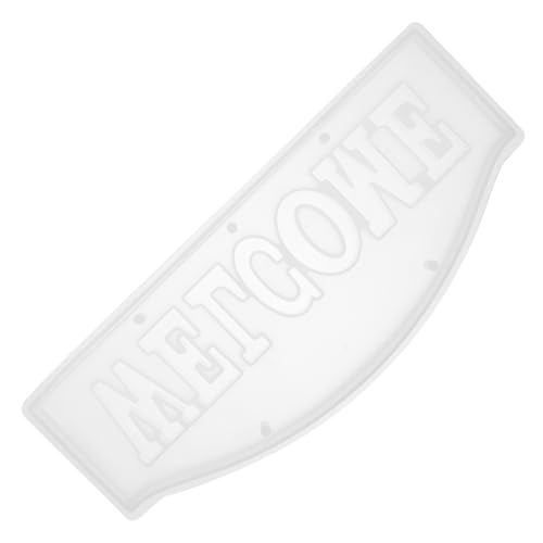 GALPADA Silikonform Welcome Sign Mold für Epoxidharz Gießen Klare Struktur Wiederverwendbar Einfach zu Reinigen für DIY Desktop Bruchfest und Benutzerfreundlich von GALPADA