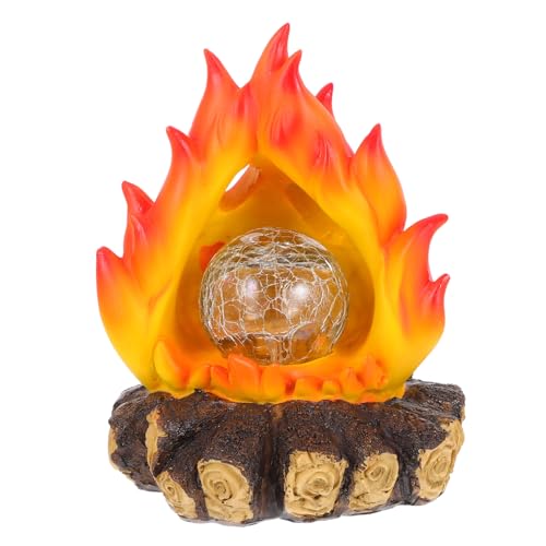 GALPADA Solarbetriebene LED Fake Feuerholz Deko mit Realistischem Flammeneffekt Wetterfeste Outdoor Gartenlampe für Halloween Party Weihnachtsdeko Authentische Lagerfeuer Atmosphäre GALPADA Solarbetriebene LED Fake Feuerholz Deko mit Realistischem Flammeneffekt Wetterfeste Outdoor Gartenlampe für Halloween Party Weihnachtsdeko Authentische Lagerfeuer Atmosphäre von GALPADA