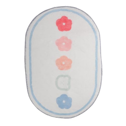 GALPADA Spielteppich Cartoon Motiv Weicher Polyesterfaser kinderteppich mit Rutschfester Unterseite Niedlicher Blumendesign Teppich für Kinderzimmer Schlafzimmer und Fensterbank GALPADA Spielteppich Cartoon Motiv Weicher Polyesterfaser kinderteppich mit Rutschfester Unterseite Niedlicher Blumendesign Teppich für Kinderzimmer Schlafzimmer und Fensterbank von GALPADA