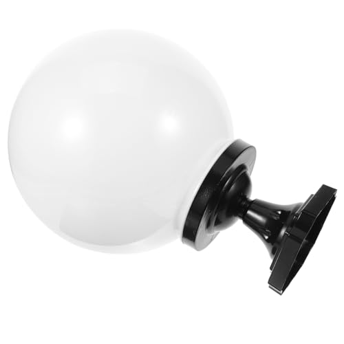 GALPADA Standlicht Lampenschirm Ersatz Kugel Lichtkugel Lampenabdeckung mit Schwarzem Quadratischem Sockel für Garten Terrasse Säulenleuchte Außen Dekorativ und Installieren GALPADA Standlicht Lampenschirm Ersatz Kugel Lichtkugel Lampenabdeckung mit Schwarzem Quadratischem Sockel für Garten Terrasse Säulenleuchte Außen Dekorativ und Installieren von GALPADA