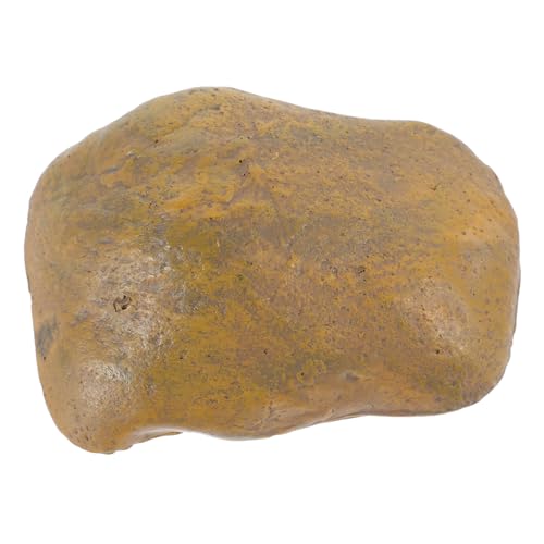 GALPADA Stein Schlüsselversteck Außen Wasserdichter Resin Fake Stein Schlüsselbox Garten Versteckte Aufbewahrung für Schlüssel und Kleine Gegenstände Braun von GALPADA