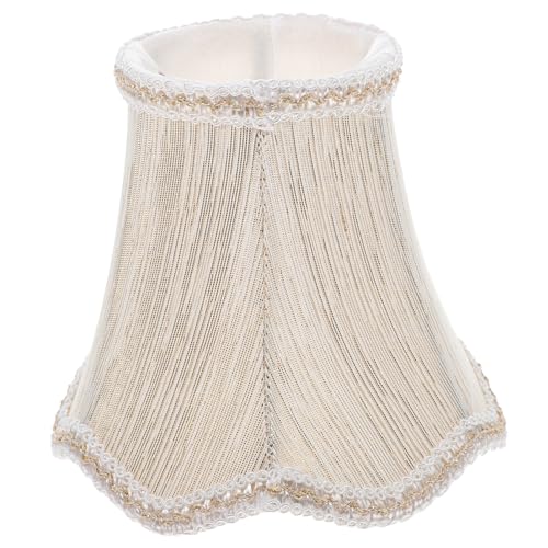 GALPADA Stilvoller Lampenschirm aus Stoff und Metall Sanftes Warmes Licht Schützender Lampenüberzug Robustes Design Kleine Pendelleuchte als Ersatz für Schlafzimmerlampen von GALPADA