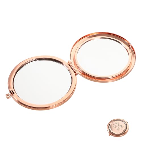 GALPADA Taschenspiegel Rosegold Kompakt Leicht Reise Schminkspiegel für Damen Braut Team Bride für Bachelorette Party und Alltag von GALPADA