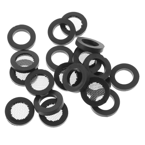 GALPADA Teiliges Dichtungsscheiben mit Edelstahlfilter für Duschschlauch Langlebige Gummi dichtungen mit Sieb Einfache Installation Wassersparend und Rostfrei Geeignet für von GALPADA