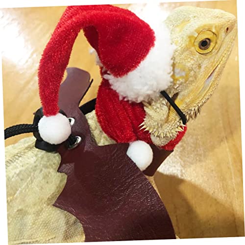 GALPADA Teiliges Reptilien mit Verstellbarem Geschirr Weihnachtsmütze und Schal Komfortables Modisches Zubehör für Eidechsen und Bartdrachen Einfach Anzulegen für Outdoor Ausflüge GALPADA Teiliges Reptilien mit Verstellbarem Geschirr Weihnachtsmütze und Schal Komfortables Modisches Zubehör für Eidechsen und Bartdrachen Einfach Anzulegen für Outdoor Ausflüge von GALPADA