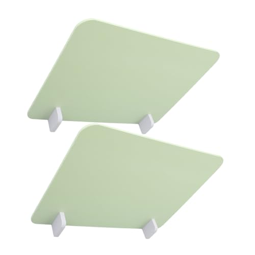 GALPADA Tisch Trennwand Grün mit Sockel Tragbare Schreibtischtrennwand für Schüler Büro Modularer Desktop Schutz gegen Tröpfchen Leicht und Stabil für Klassenraum Essbereich von GALPADA