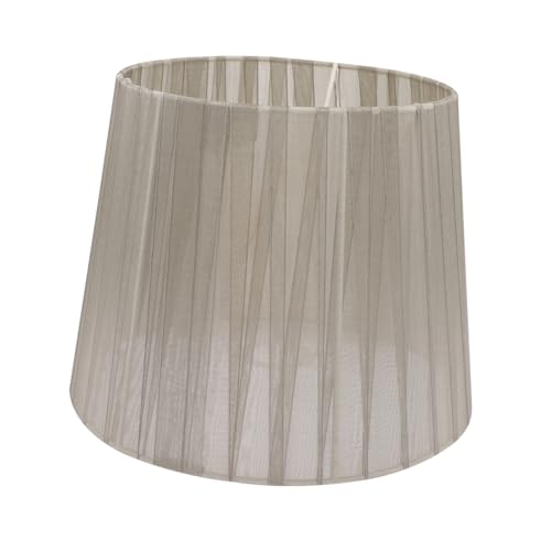 GALPADA Tischlampenschirm Grauer Chiffon Lampenschirm für Innenbeleuchtung Dekorativer Lampenschirm für Tischlampen Installieren Geeignet für Schlafzimmer und Wohnzimmer von GALPADA