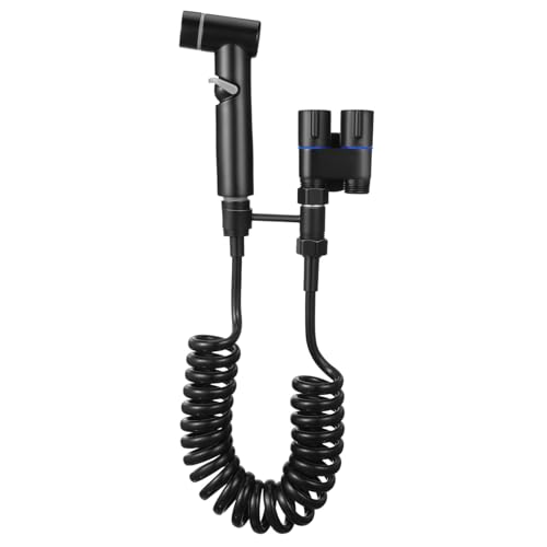 GALPADA Toilettenbidet Sprühkopf Adapter Wasserhahn Verteiler Dual Control Ventil Auslaufsicher Einfache Montage Kompatibel mit Handbidet und Waschbecken Schwarzer Bidet Wasserhahnaufsatz GALPADA Toilettenbidet Sprühkopf Adapter Wasserhahn Verteiler Dual Control Ventil Auslaufsicher Einfache Montage Kompatibel mit Handbidet und Waschbecken Schwarzer Bidet Wasserhahnaufsatz von GALPADA