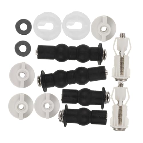 GALPADA Toilettensitz Scharniere Ersatzteile Set mit Dichtungsring Langlebige Wc Sitz Schrauben und Muttern Wasserdichtes Befestigungsset Kompatibel für Verschiedene Wc Sitzringe Sichere von GALPADA