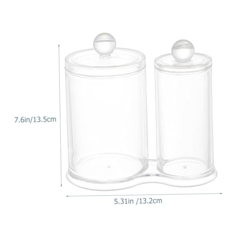 GALPADA Transparente Aufbewahrungsbox mit Staubschutzdeckel Acryl Kosmetik Organizer für Wattepads und Wattestäbchen Doppelter Baumwollpad Behälter für Schminktisch und Badezimmer GALPADA Transparente Aufbewahrungsbox mit Staubschutzdeckel Acryl Kosmetik Organizer für Wattepads und Wattestäbchen Doppelter Baumwollpad Behälter für Schminktisch und Badezimmer von GALPADA