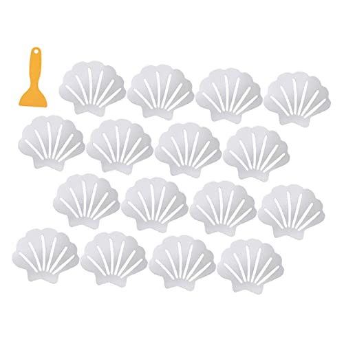 GALPADA Transparente rutschfeste Badaufkleber Teiliges mit Muschelmotiv Selbstklebend Halt für Dusche Badewanne Treppen und Rutschige Böden Glätter von GALPADA
