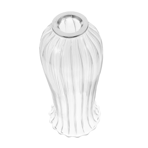 GALPADA Glas Lampenschirm Mit Lilienblüten Für Stehlampen Wandleuchten Pendelleuchten Transparent Offene Struktur Für Tischdekoration Hochzeiten Familienfeiern von GALPADA