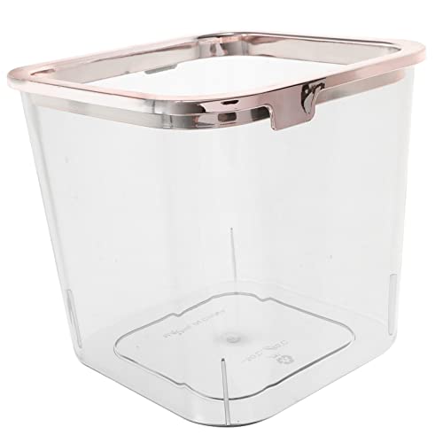 GALPADA Transparenter Quadratischer Desktop Mülleimer aus Hochwertigem Material Tragbarer Kleiner Abfallbehälter für Schlafzimmer Küche und Büro Praktischer Papierkorb mit Einfachem von GALPADA