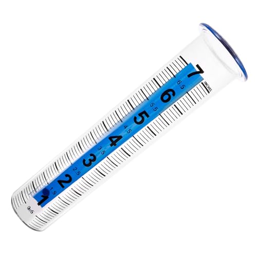 GALPADA Transparenter Regenmesser Kunststoff mit Messskala Widerstandsfähiges Regenmessgerät für Garten Gras und Terrasse Präziser Niederschlagsmesser zur Einfachen Wiederverwendbar von GALPADA