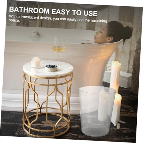 GALPADA Transparenter Rundabfalleimer aus Robustem Pet Vielseitiger Desktop mülleimer und Aufbewahrungskorb Stilvoller Haushaltsbehälter für Büro Wohnzimmer und Küche GALPADA Transparenter Rundabfalleimer aus Robustem Pet Vielseitiger Desktop mülleimer und Aufbewahrungskorb Stilvoller Haushaltsbehälter für Büro Wohnzimmer und Küche von GALPADA