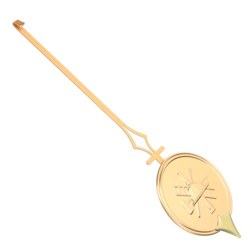 GALPADA Uhrenpendel Zum Austauschen Pendelersatz Retro Komponente Chrom Wanduhrteile Wanduhren Pendel Standuhr Pendel Bob Wanduhrzubehör Goldenes Metall von GALPADA