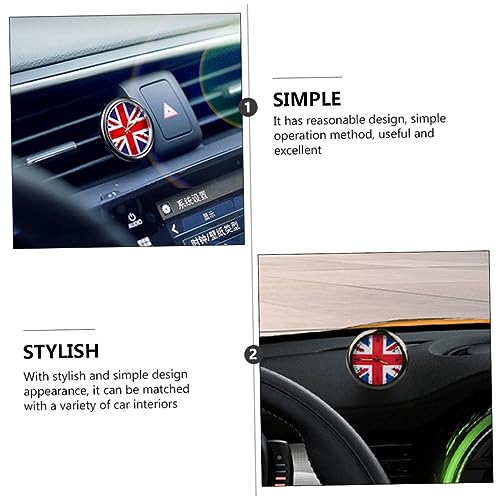 GALPADA Union Jack Auto Uhr Edelstahl Kompakte Innenraum Dekoration Kreative Fahrzeuguhr Praktisch und Langlebig für Armaturenbrett von GALPADA