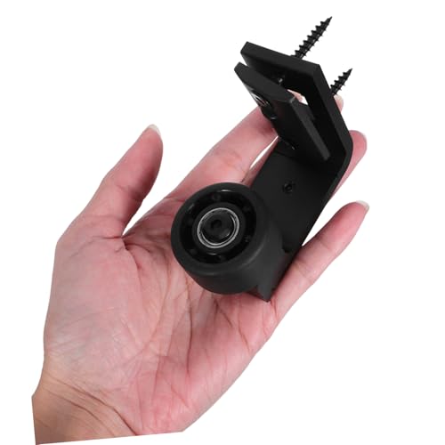 GALPADA Verstellbare Bodenführung für Schiebetüren aus Langlebigem Kunststoff Geräuscharm Bodengleiter mit Wandmontage Geeignet für Türstärken Leiser Führungsroller für Glas Holztüren von GALPADA