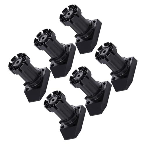 GALPADA Verstellbare Möbelstützfüße Schwarz aus Langlebigem Abs Kunststoff für Sofa Schrank Couchtisch und Wohnmöbel Einfache Montage und Höhenanpassung von GALPADA