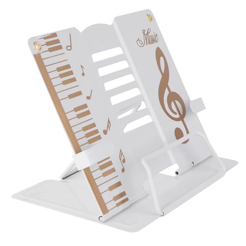 GALPADA Verstellbarer Leseständer aus Metall Multifunktionaler Buchhalter für Desktop Music Score Stand Stabile Lesehilfe mit Mehrwinkeliger für Zuhause Büro und Schule GALPADA Verstellbarer Leseständer aus Metall Multifunktionaler Buchhalter für Desktop Music Score Stand Stabile Lesehilfe mit Mehrwinkeliger für Zuhause Büro und Schule von GALPADA