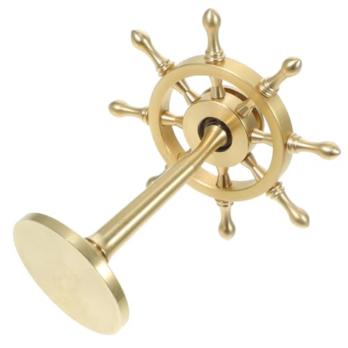 GALPADA Vintage Stil Drehbares Schiffsruder Dekoration aus Messing Mediterrane Desktop Deko Nautisches Rudermodell Leichtes Metall Ornament für Büro und Wohnzimmer Geschenkidee GALPADA Vintage Stil Drehbares Schiffsruder Dekoration aus Messing Mediterrane Desktop Deko Nautisches Rudermodell Leichtes Metall Ornament für Büro und Wohnzimmer Geschenkidee von GALPADA