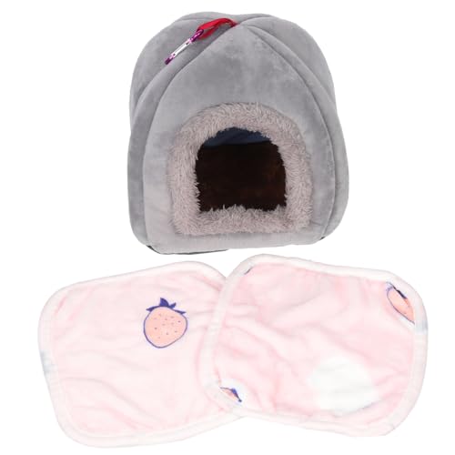 GALPADA Vogelhängematte Warmes Papageienbett mit Weichem Nest und Kuscheldecken Atmungsaktiv und Robust als Schlafplatz und Spielhaus für Kleine Vögel und Sittiche von GALPADA