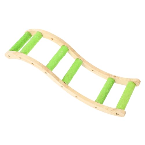 GALPADA Vogelkäfig Holzleiter Kletterspielzeug für Wellensittich Papagei Hamster Natürliche Kau Kratzleiter Fördert Bewegung und Balance Sicher und Langlebig Vielseitiges von GALPADA