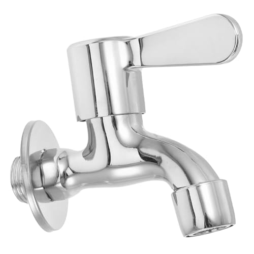 GALPADA Wandmontierter Waschmaschinen Wasserhahn Quick open Funktion Einhand kaltwasserhahn Auslaufsicher für Garten und Waschküche Außentap mit Robustem Messingkern von GALPADA