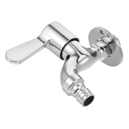 GALPADA Wandmontierter Waschmaschinen Wasserhahn Schnellöffnung Kaltwasserhahn Einhandgriff Leckfrei für Küche Garten Waschbecken Tub Installation von GALPADA