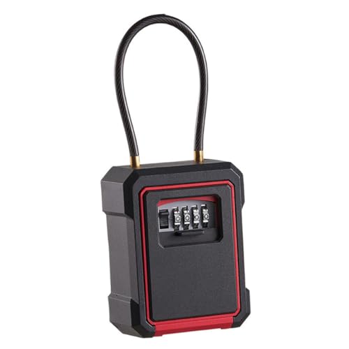 GALPADA Wandmontierter Wetterfester Schlüssel Safe Stelligem Zahlenschloss Robuster Outdoor Schlüsselbox für Haus Ersatzschlüssel Kompakte Langlebige Sicherheitstasche mit Einfachem Reset von GALPADA