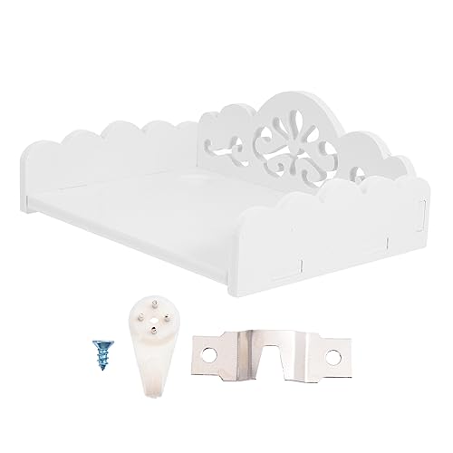 GALPADA Wandmontiertes Holzregal Kreatives Weißes Ablagesystem für Wohnzimmer Schlafzimmer und Küche Platzsparend und Elegant Wandregal für Dekoration und Aufbewahrung GALPADA Wandmontiertes Holzregal Kreatives Weißes Ablagesystem für Wohnzimmer Schlafzimmer und Küche Platzsparend und Elegant Wandregal für Dekoration und Aufbewahrung von GALPADA